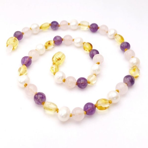 画像1: GEMSTONE BABY NECKLACE - Duchess (1)