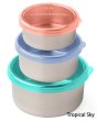 画像3: Round Nesting Trio (Set of 3) [with Silicone Lid] (3)