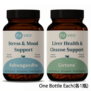 ASHWAGANDHA & LIVTONE (60 capsules Each)
