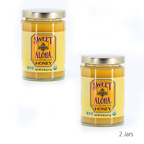 Organic Sweet Aloha Honey (2 Jars)